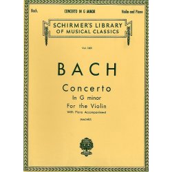 Johann Sebastian Bach: Concerto In G Minor (Violin/Piano Reduction)