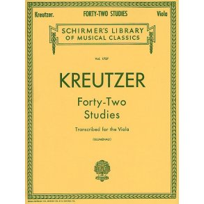 Rodolphe Kreutzer: Forty-Two Studies (Viola)