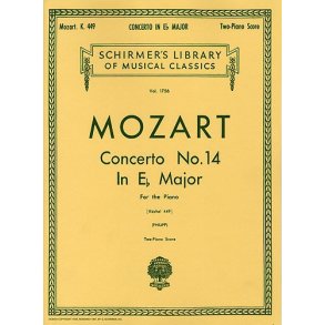 W.A. Mozart: Piano Concerto No.14 In E Flat K.449 (2 Piano Score)
