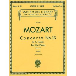 W.A. Mozart: Piano Concerto No.13 In C K.415 (2 Piano Score)
