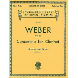 Carl Maria Von Weber: Clarinet Concertino In E Flat Op.26 (Clarinet/Piano)