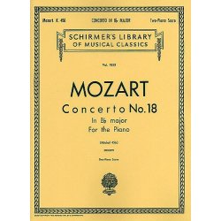 W.A. Mozart: Piano Concerto No.18 In B Flat K.456 (2 Piano Score)