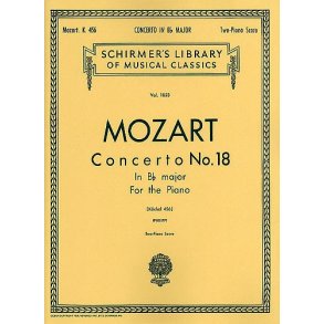 W.A. Mozart: Piano Concerto No.18 In B Flat K.456 (2 Piano Score)