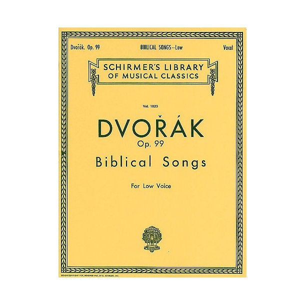 Antonin Dvorak: Biblical Songs Op.99 (Low Voice)