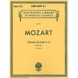 W.A. Mozart: Clarinet Quintet In A 'Stadler' K.581 (Parts)