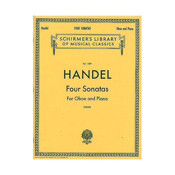George Frideric Handel: Four Oboe Sonatas