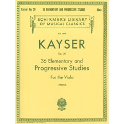Kayser: 36 Elementary And Progressive Studies (Viola)