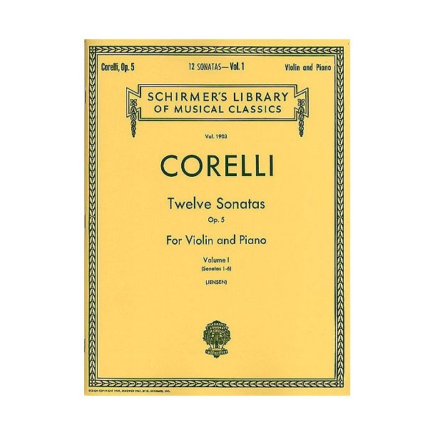 Arcangelo Corelli: Twelve Violin Sonatas Op.5 Vol.1 - No. 1-6
