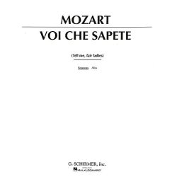 W.A. Mozart: Voi Che Sapete (The Marriage of Figaro) - High Voice