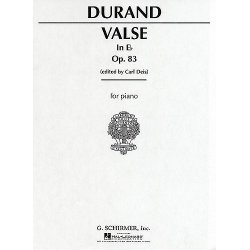 Marie-Auguste Durand: Valse In E Flat Op.83
