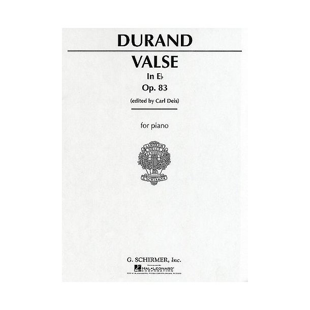 Marie-Auguste Durand: Valse In E Flat Op.83