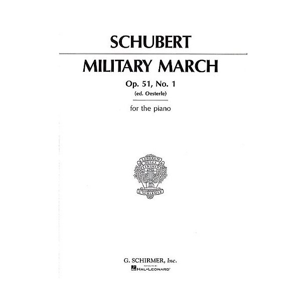 Franz Schubert: Military March Op.51 No.1 (Piano Solo)