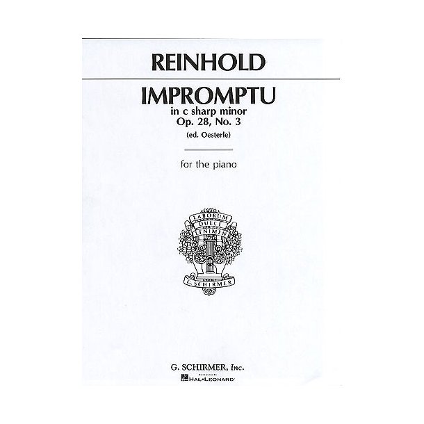 Hugo Reinhold: Impromptu In C Sharp Minor Op.28 No.3