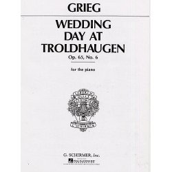 Edvard Grieg: Wedding Day At Troldhaugen (Piano Solo)