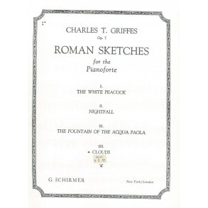 Charles T. Griffes: The White Peacock Op.7 (From 'Roman Sketches')- Piano Solo