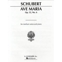 Franz Schubert: Ave Maria Op.52 No.6 (Medium Voice)