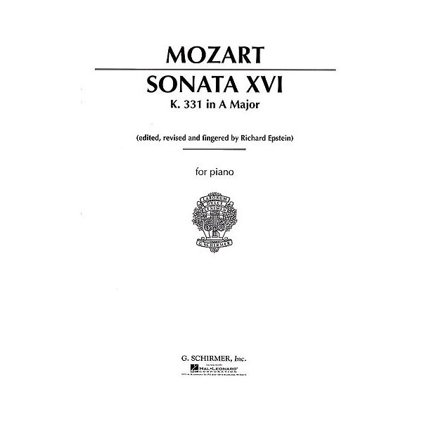 W.A. Mozart: Piano Sonata No.16 In A Major 'Alla Turca' K.331