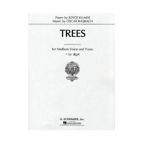 Oscar Rasbach: Trees (Medium High Voice)