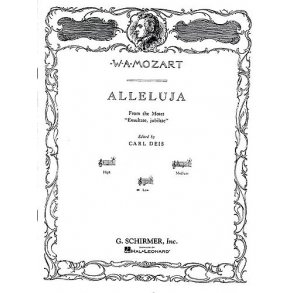 W.A. Mozart: Alleluia From Exsultate Jubilate (Low Voice)