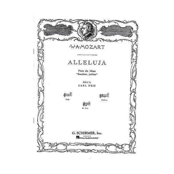 W.A. Mozart: Alleluia From Exsultate Jubilate (Low Voice)