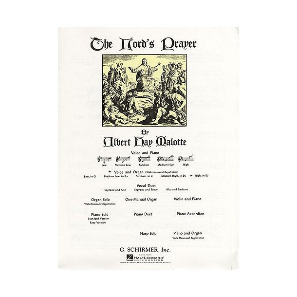 Albert Hay Malotte: The Lord's Prayer (High Voice/Organ)
