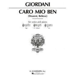 Giuseppe Giordani: Caro Mio Ben (Medium Voice)