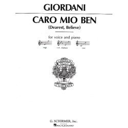 Giuseppe Giordani: Caro Mio Ben (High Voice)