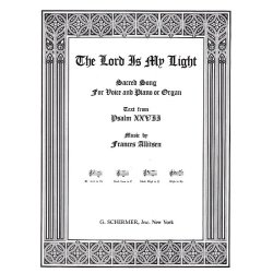 Frances Allitsen: Lord Is My Light In B Flat (Low Voice/Piano)