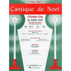 Adolphe Adam: Cantique De Noel (O Holy Night) For Low Voice And Organ In B Flat