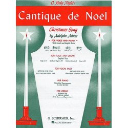 Adolphe Adam: Cantique De Noel (O Holy Night) For Medium High Voice And Organ In D Flat