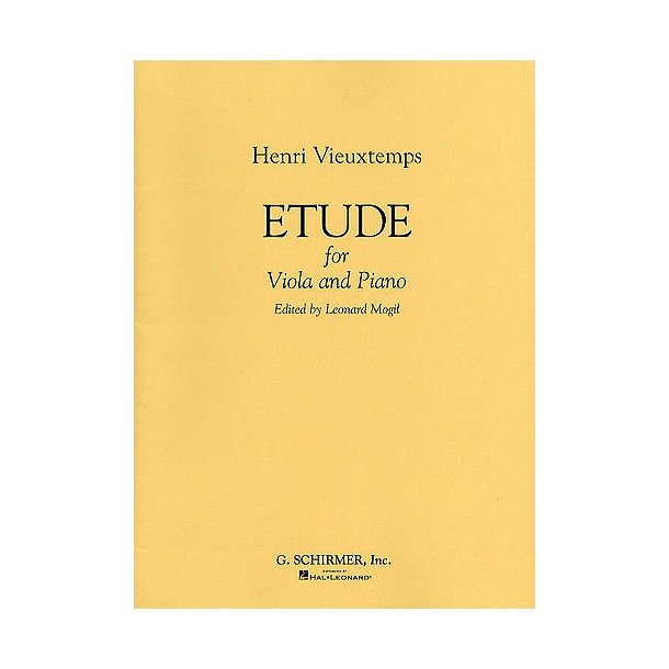 Henri Vieuxtemps: Etude For Viola And Piano