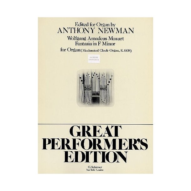 W.A. Mozart: Fantasia In F Minor K.608