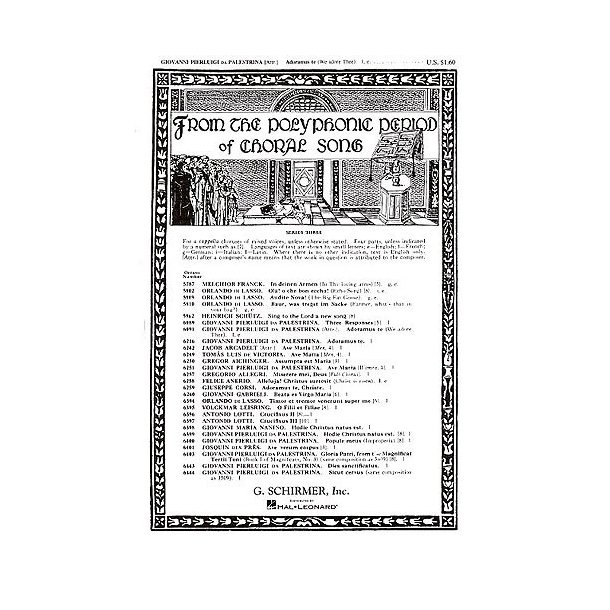 Giovanni Palestrina: Adoramus Te