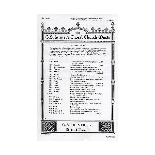G.F. Handel: O Thou That Tellest Good Tidings To Zion (Messiah)