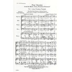 J.S. Bach: Four Chorales From 'Jesu Priceless Treasure'