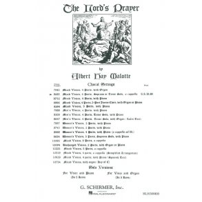 Albert Hay Malotte: The Lord's Prayer (Sop/Ten/SATB)