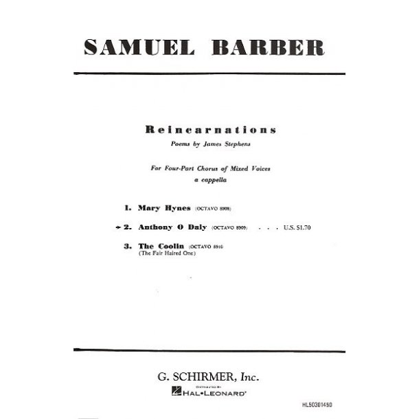 Samuel Barber: Anthony O'Daly
