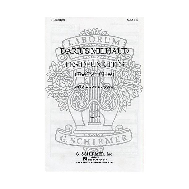 Darius Milhaud: Elegie (Les Deux Cites No.2)