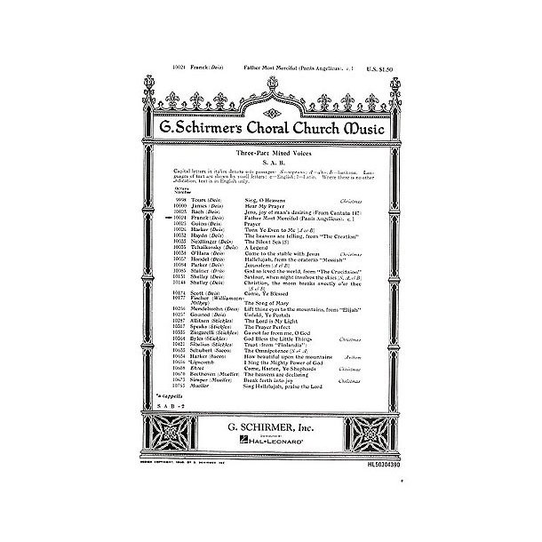 Cesar Franck: Panis Angelicus (SAB)
