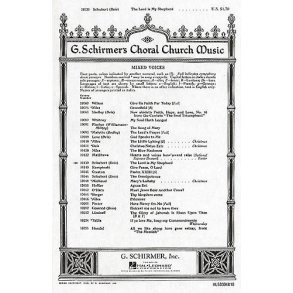 Franz Schubert: The Lord Is My Shepherd (SATB)