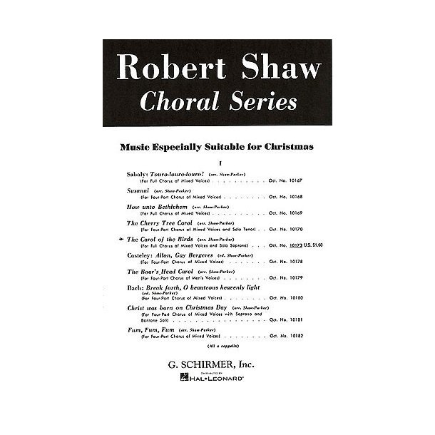 Carol Of The Birds (Arr. Shaw/Parker)