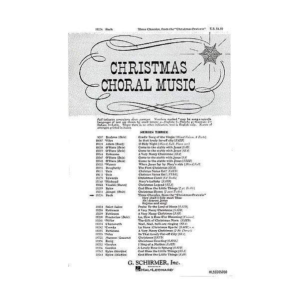 J.S.Bach: Three Chorales (The Christmas Oratorio)