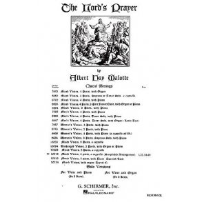 Albert Hay Malotte: The Lord's Prayer (SATB Simplified Version)
