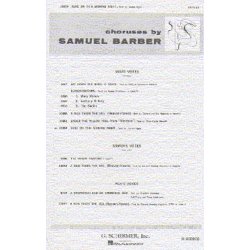Samuel Barber: Sure On This Shining Night (SATB)