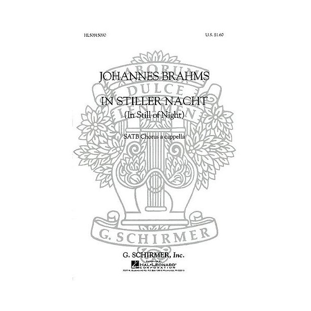 Johannes Brahms: In Stiller Nacht (SATB)