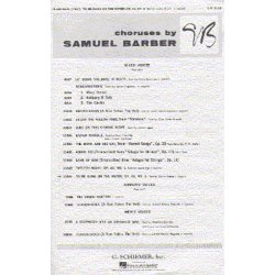 Samuel Barber: To Be Sung On The Water
