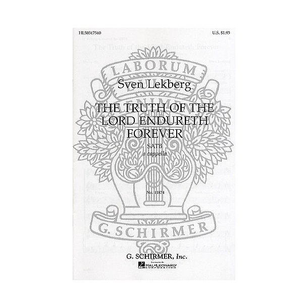 Sven Lekberg: The Truth Of The Lord Endureth Forever