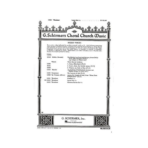 Anton Bruckner: Locus Iste