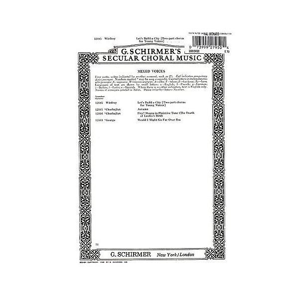 Robert Winfrey: Let's Build A City