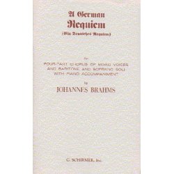 Johannes Brahms: Requiem Op.45 (Vocal Score)- Schirmer Edition